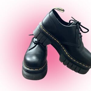 Dr. Martens Black Platform Loafers